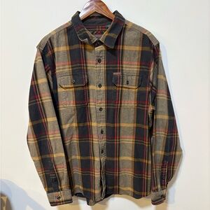Orvis Men’s XL Heavyweight Plaid Flannel Shirt Jacket Workwear